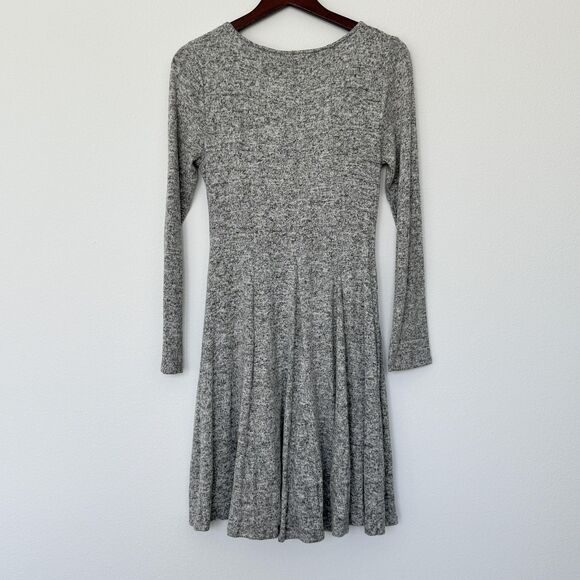 Anthropologie Dolan Left Coast Dress Small Stretch Long Sleeve Fit & Flare Knit - Picture 2 of 9